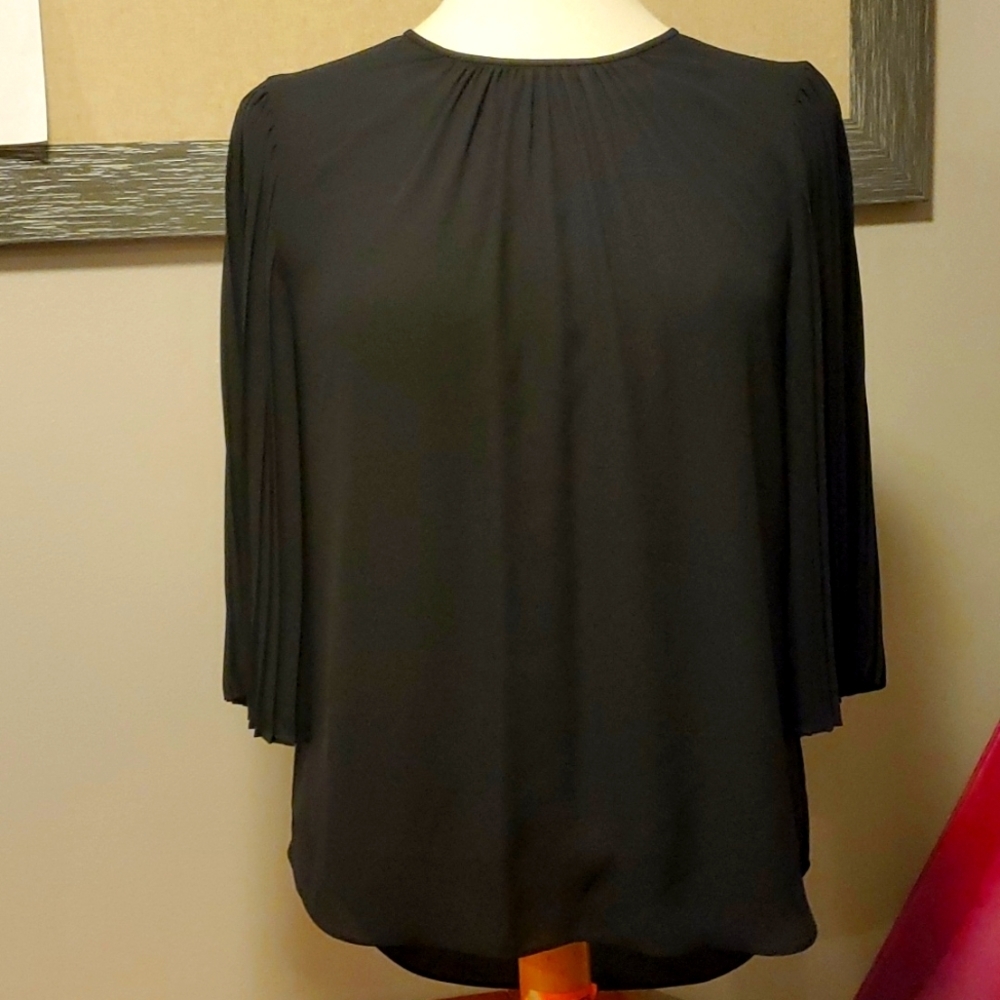 Kate Spade Pleated 3/4 sleeve blouse.